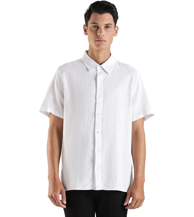 Prada Natural Chambray Relaxed Fit Pants