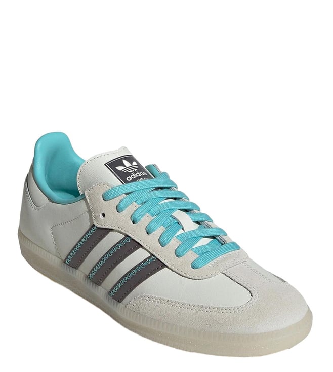 adidas gazelle silver green womens Adidas Samba OG In Cream Green For Women