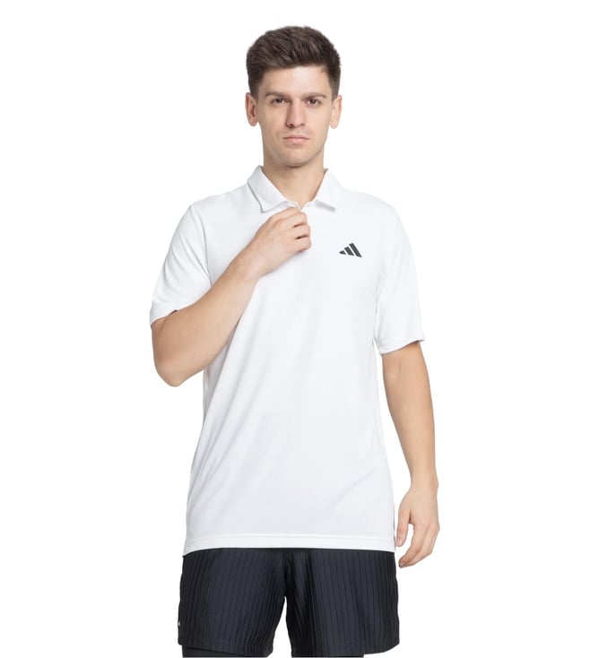 CupNoodle × CLUBHAUS Polo - White XL Adidas White CLUB Sports Polo T-Shirt
