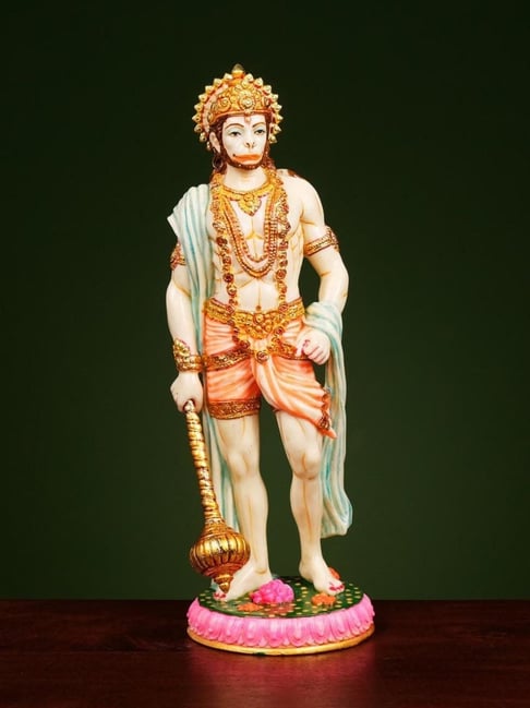 Ekaa Handicrafts Multicolored Lord Hanuman Standing Idol-picture-32