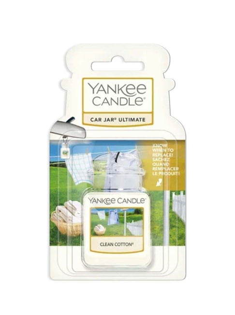 Yankee Candle Medium Clean Cotton Ultimate Car Jar Air Freshener