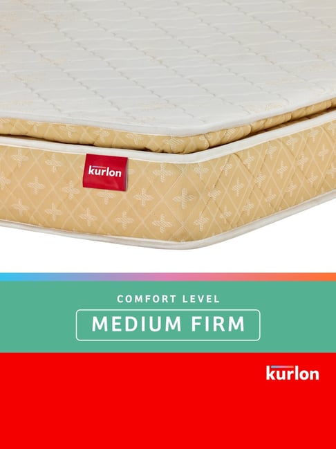 Buy Kurlon Supernova White Beige Pocket Spring Double Size Bed