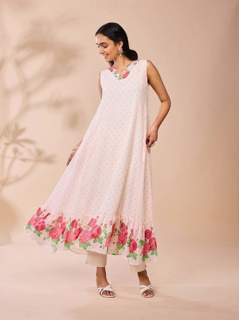 Daali Pink Regular Fit Printed Kurta-picture-26
