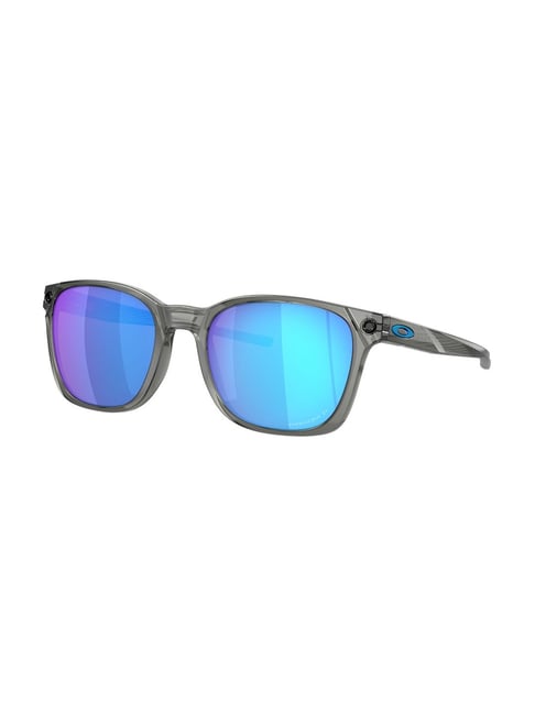 Oakley Blue Polarized Irregular Sunglasses for Men