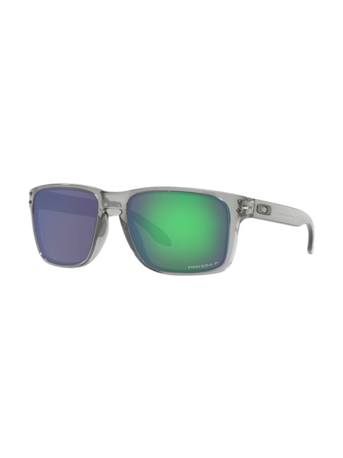 Oakley Green Polarized Square Sunglasses for Men