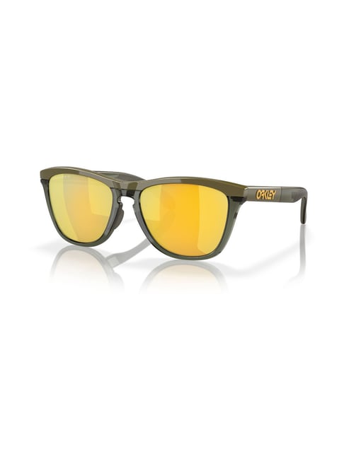 Oakley Gold Polarized Square Sunglasses for Men