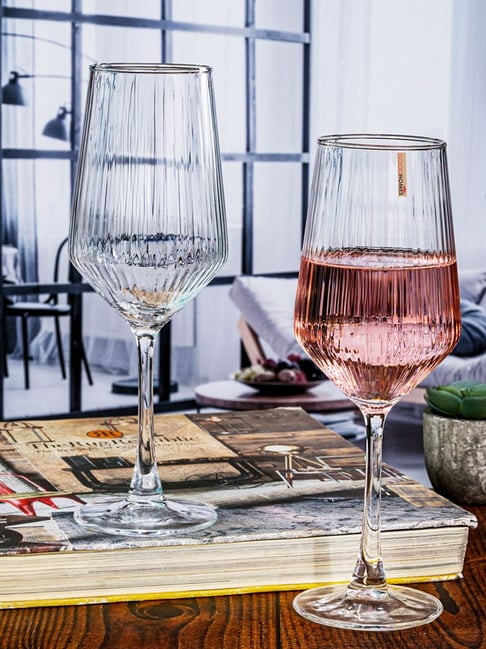 Goodhomes Clear Wine Glass Tumbler - Set of 6 (400 ml)