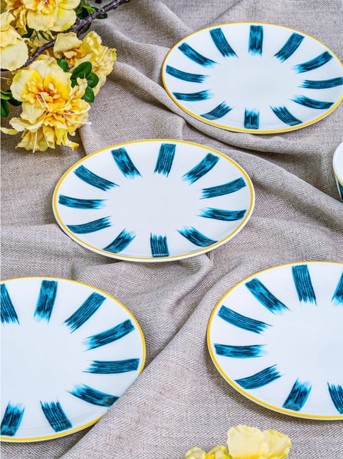 Goodhomes White Bone China Serving Plate - Set of 4-picture-15