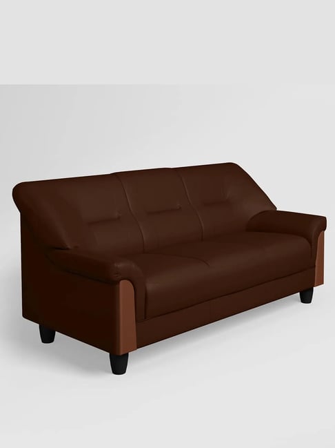 ゴゴ Godrej Interio Parto Plus 3-Seater Leatherette Sofa, 1-Year