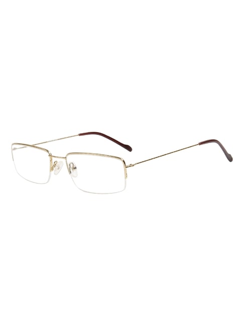 Ted Smith Gold Rectangular Unisex Eye Frames