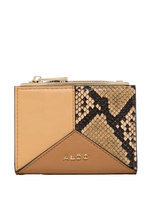 Aldo Tan Color Block Bi-Fold Wallet