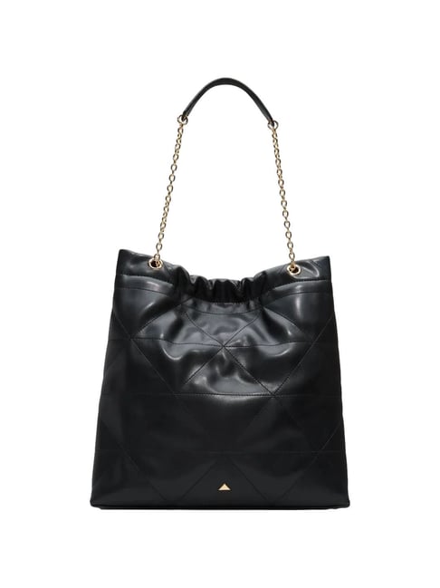 Aldo Black Overflow Quilted Handbag