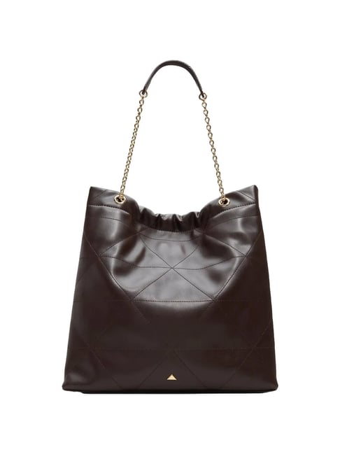 Aldo Brown Quilted Handbag