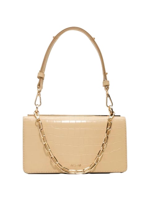 Aldo Cream Animal Effect Cross Body Bag