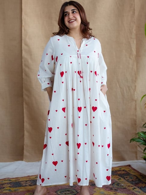 Buy Indigo Straight Fadat Top with Split V Neck 3/4th Sleeves