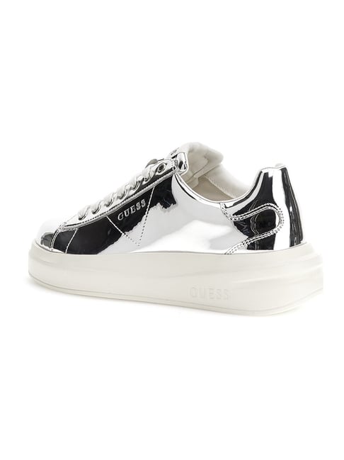 Guess Women's ELBINA Silver Casual Sneakers