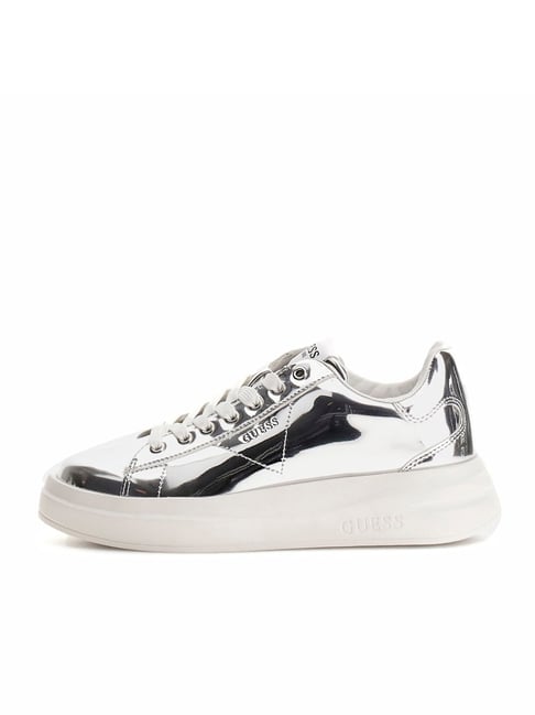 Guess Women's ELBINA Silver Casual Sneakers