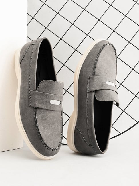 Prolific Men's Grey Loafers-picture-35