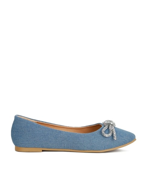 London Rag Women's Light Blue Ballerinas-picture-46