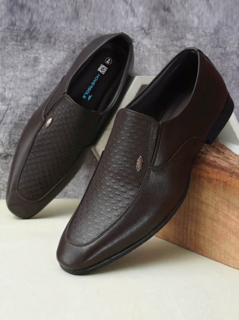 Hoversoul Men's Scala Brown Slip-On Shoes-picture-14