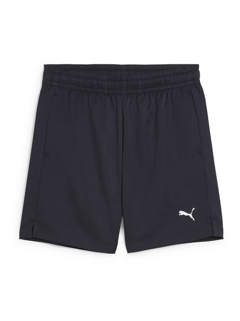 Puma Boys Black Train All Day Youth Woven Regular Fit Training Shorts