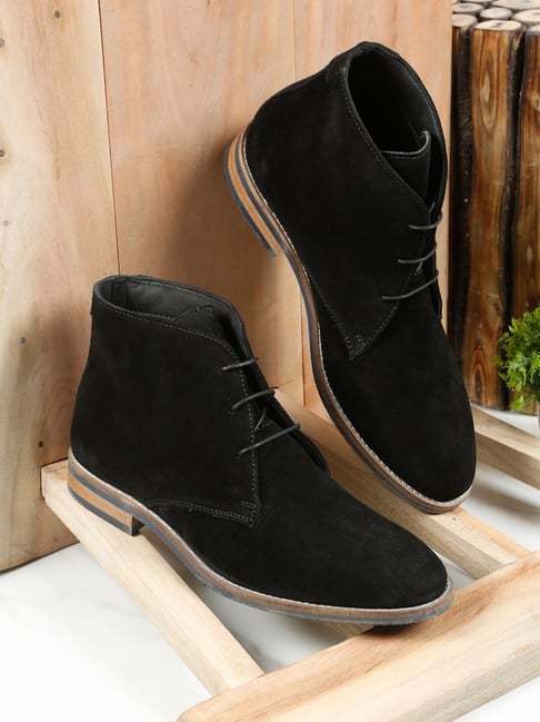 Teakwood Leathers Men Black Boots-picture-38