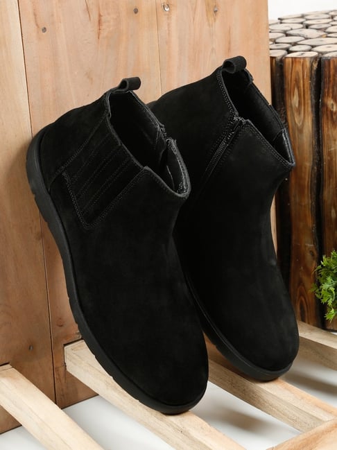 Teakwood Leathers Men Black Boots-picture-16