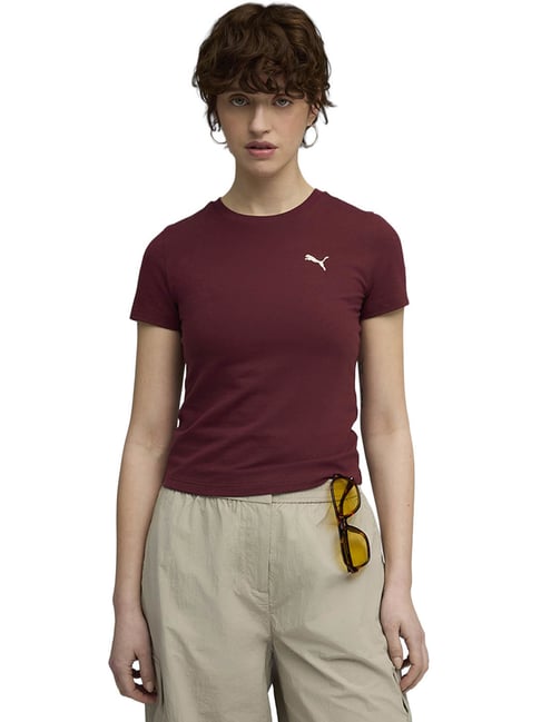 Puma Brown Slim Fit T-shirt-picture-23