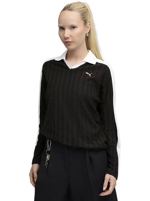 Puma Black T7 Family Relaxed Fit T-shirt-picture-12