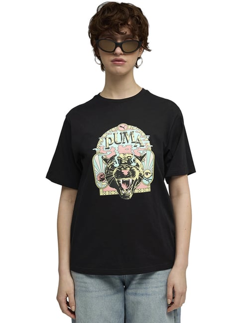Puma Black House Of Graphic Relaxed Fit T-shirt-picture-40