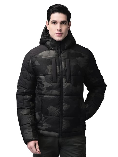 Fashion Woodland Men's Winter Jacket Gents Woodland Leather