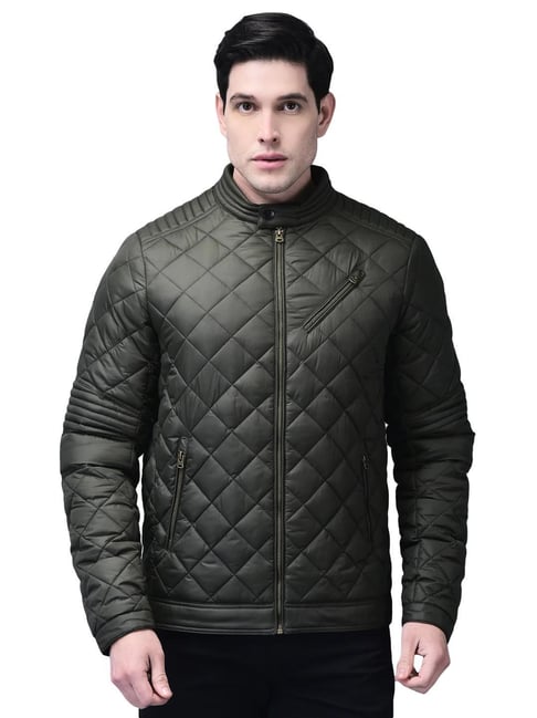 Woodland Olive Regular Fit Jacket-picture-19