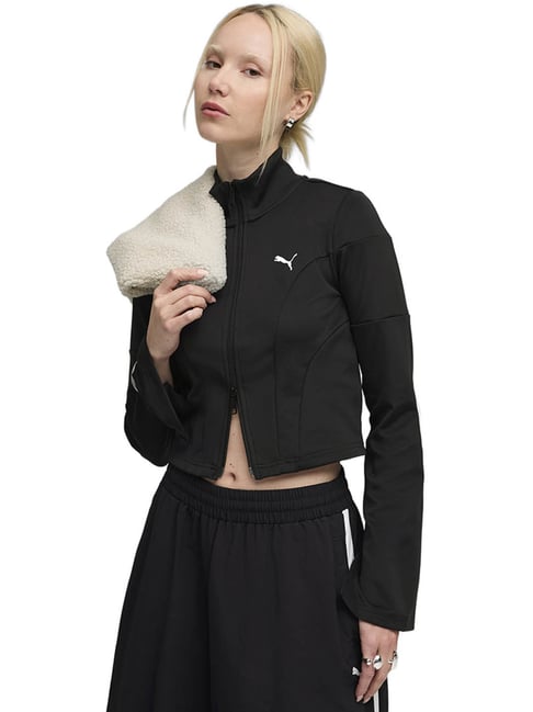 Puma Black Dare To Slim Fit Track Jacket-picture-11