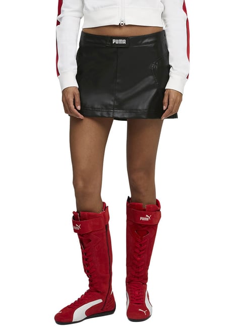 Puma Black Mini Low rise Slim Fit Skirt-picture-35