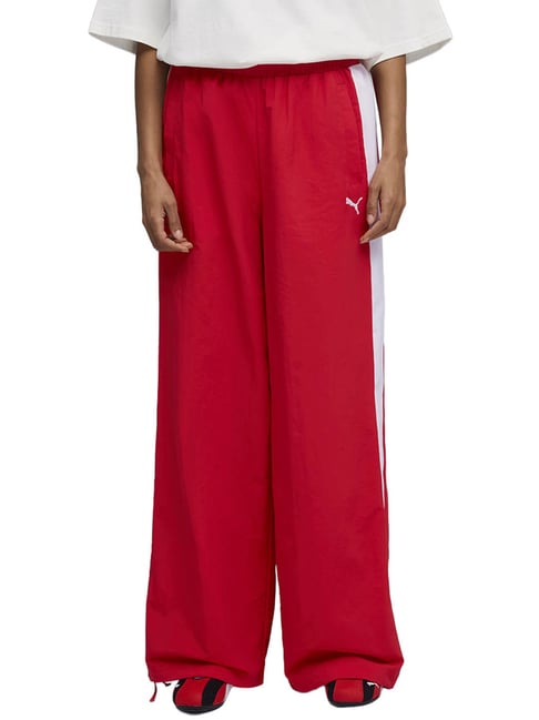 Puma Red T7 Family Mid rise Relaxed Fit Pant-picture-42
