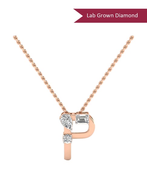 SHINE ETERNAL Lab Grown Diamond 14k (585) Rose Gold Pendant for Women-picture-31