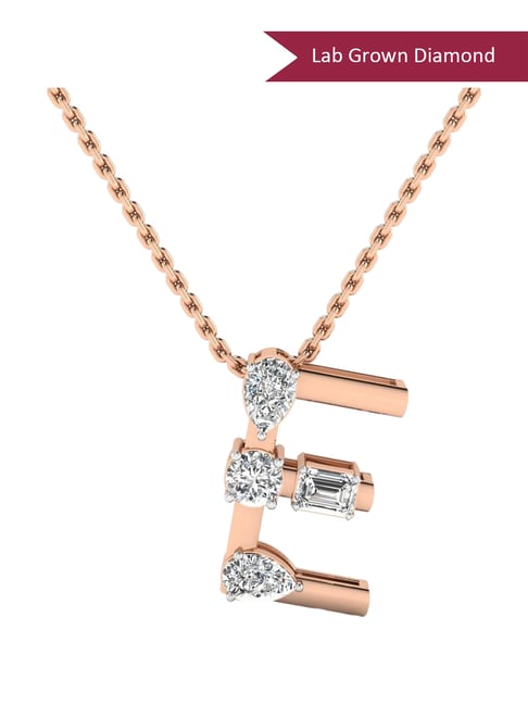 SHINE ETERNAL Lab Grown Diamond 14k (585) Rose Gold Pendant for Women-picture-20