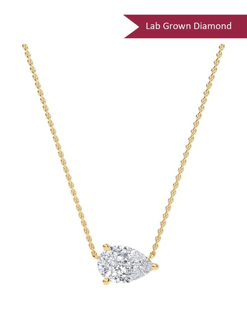 SHINE ETERNAL Lab Grown Diamond 18k (750) Yellow Gold Pendant for Women-picture-41