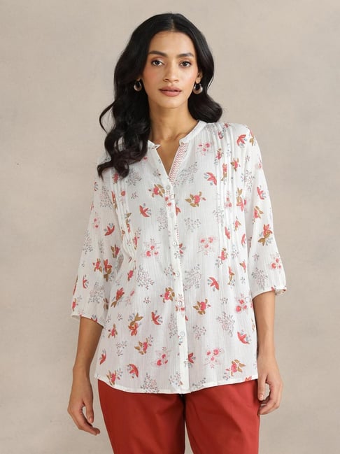 Fabindia White Cotton Tunic-picture-20
