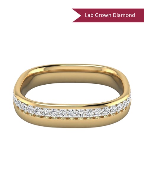 SHINE ETERNAL Lab Grown Diamond 14k (585) Yellow Gold Ring for Men-picture-11