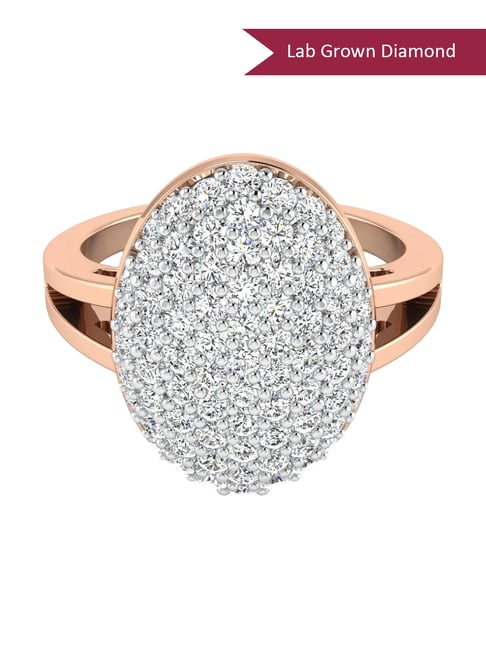 SHINE ETERNAL Lab Grown Diamond 14k (585) Rose Gold Ring for Women-picture-32