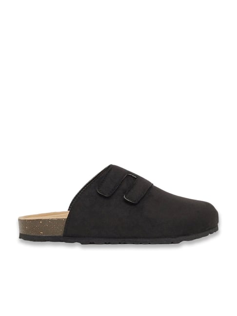 Styli Men's Coal Black Mules-picture-46