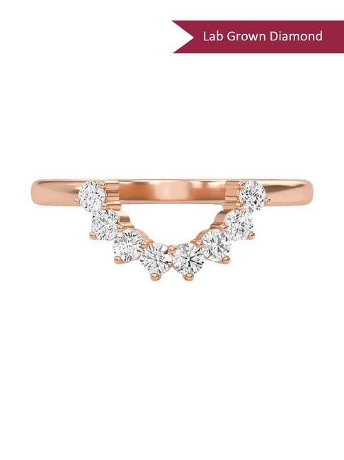 SHINE ETERNAL Lab Grown Diamond 18k (750) Rose Gold Ring for Women-picture-28