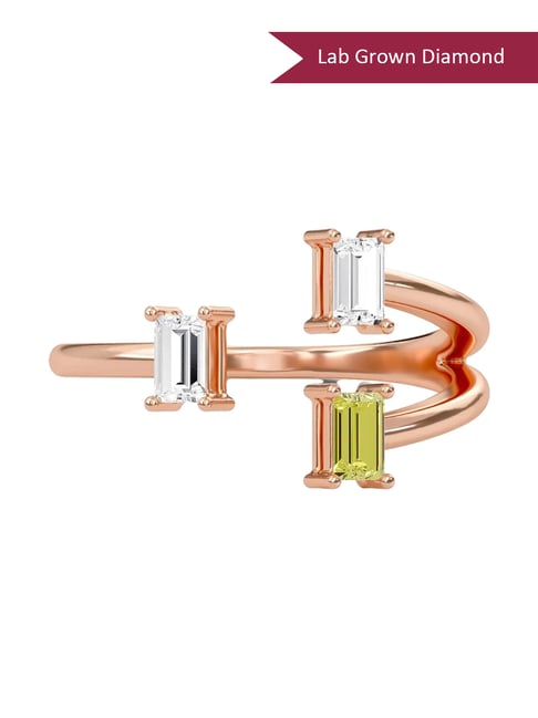 SHINE ETERNAL Lab Grown Diamond 14k (585) Rose Gold Ring for Women-picture-33