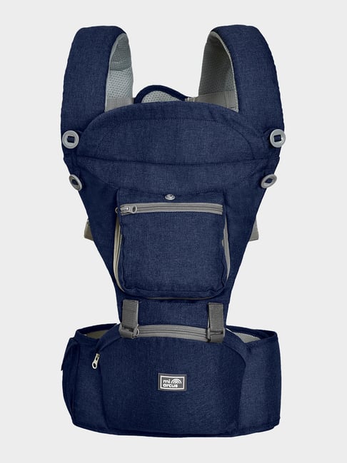 Baby Carrier Hipseat Blue Color Adjustable Hip Seat Baby Carrier