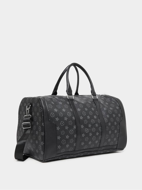 Buy Styli Black Printed Duffle Bag for Women Online Tata CLiQ