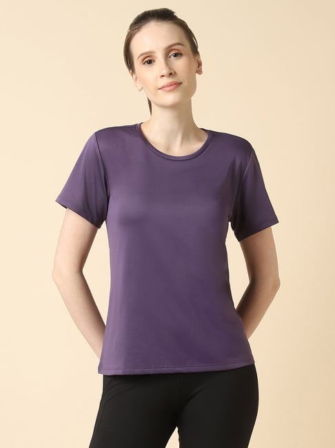 Van Heusen Purple Relaxed Fit T-Shirt