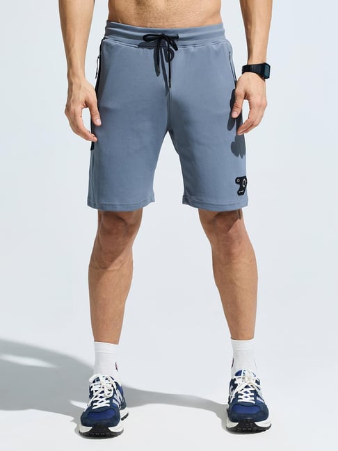 Domin8 Grey Regular Fit Shorts