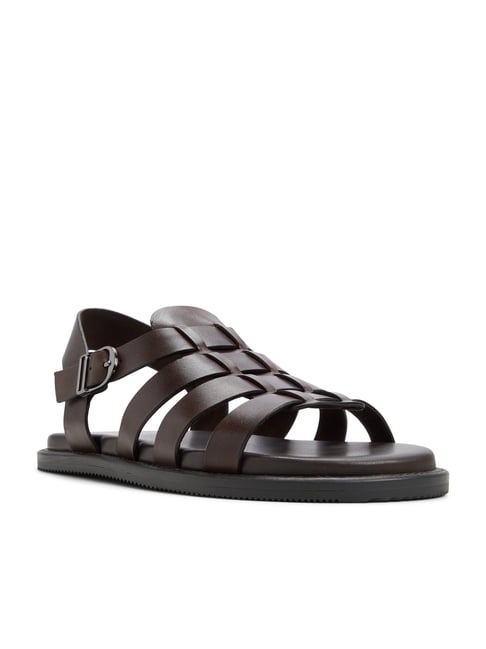 ALDO Men's Dark Brown Back Strap Sandals-picture-20