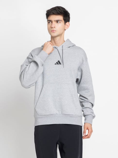 ADIDAS Grey M FEELCOZY Regular Fit Hoodie